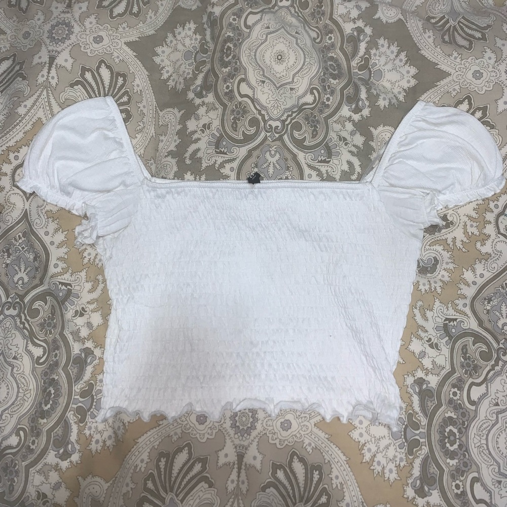 White H&M crop top